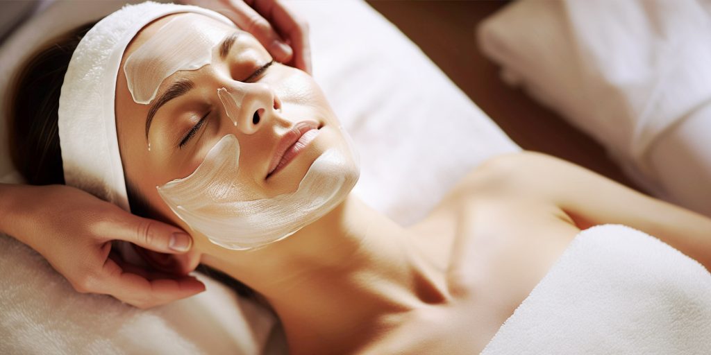 luxuriöse Gesichtsbehandlung